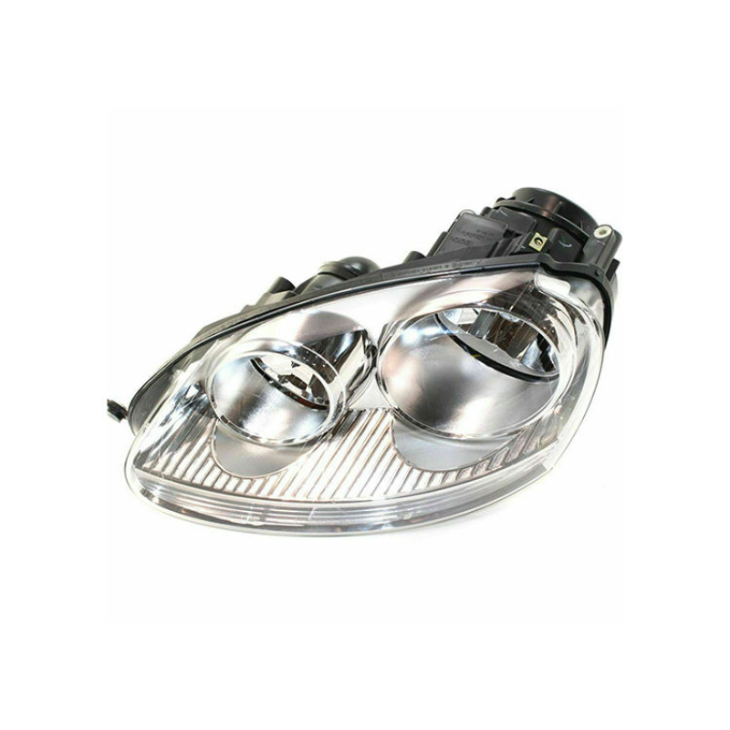 1K6-941-005-S Headlamp Head Lamp W/O HID Headlight for Volkswagen VW Jetta 2005-2010 White And Black background Color Front Light
